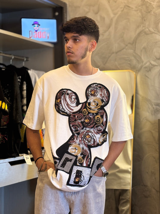 Oversized T-Shirts designer cut and stitch pattern with sequence embeded on Borders