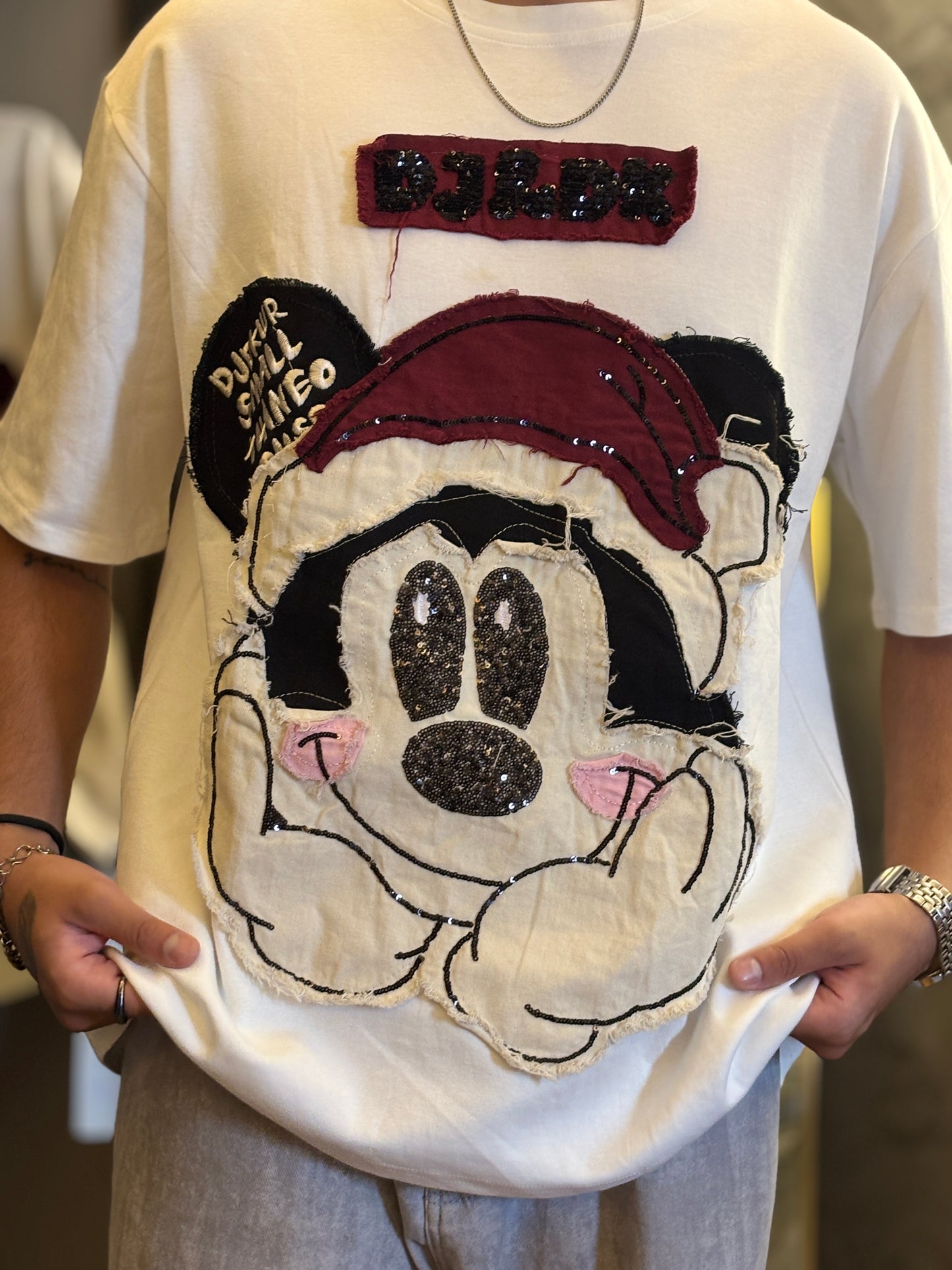 Oversized Cut stitched T-Shirts (Mikky mouse deisgn concept)